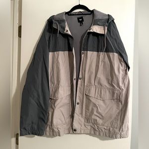 Gap Taupe/Gray Nylon Windbreaker (lined) - Size Men’s L